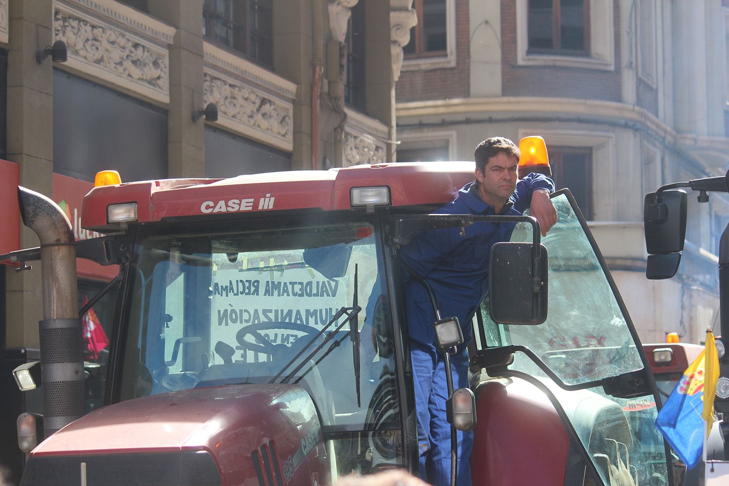 Tractorada convocada por las OPAS en León