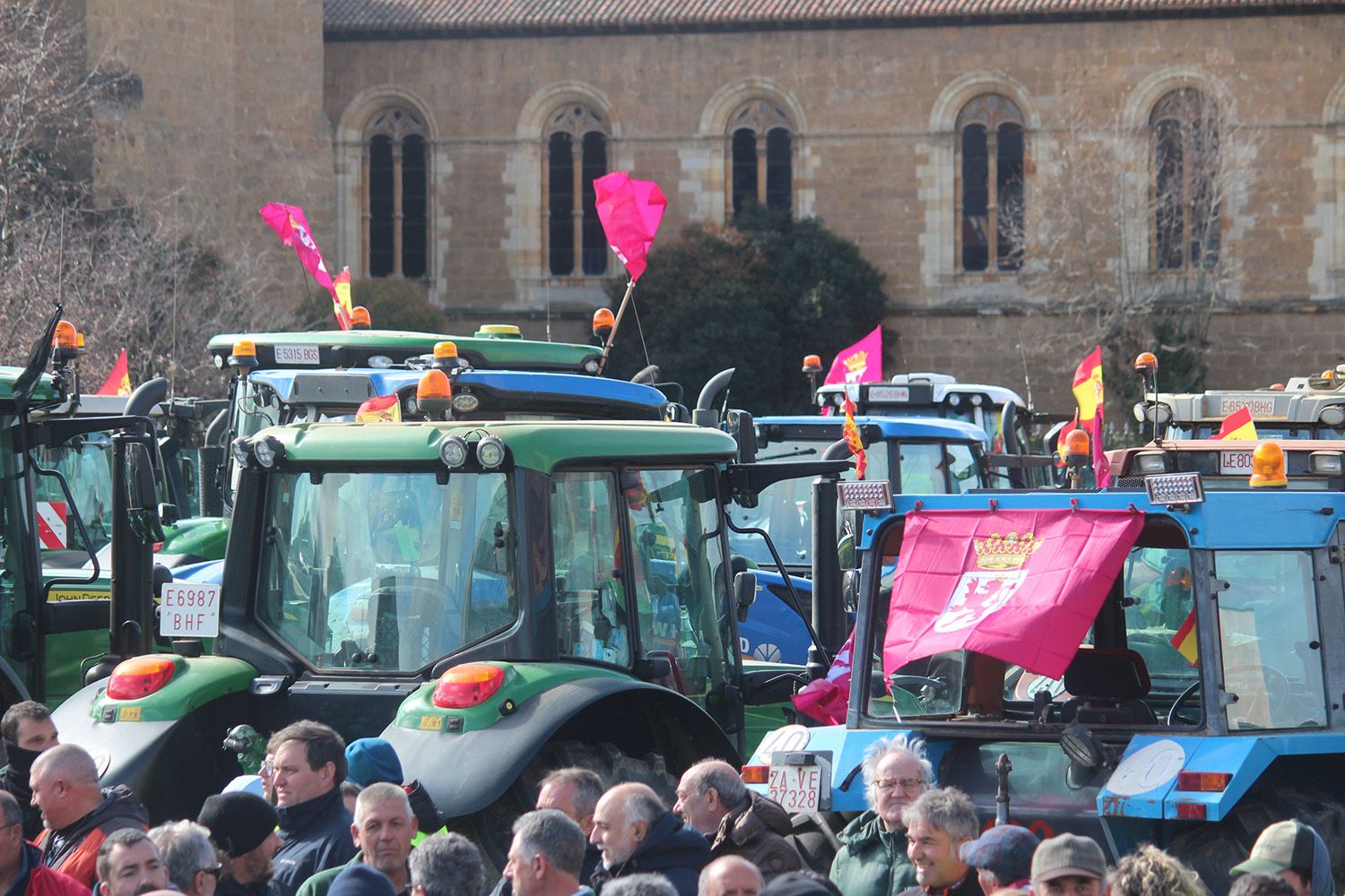 Tractorada convocada por las OPAS en León