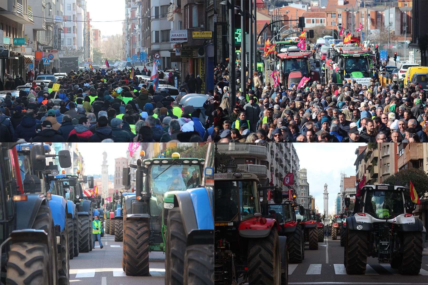 Tractorada convocada por las OPAS en León