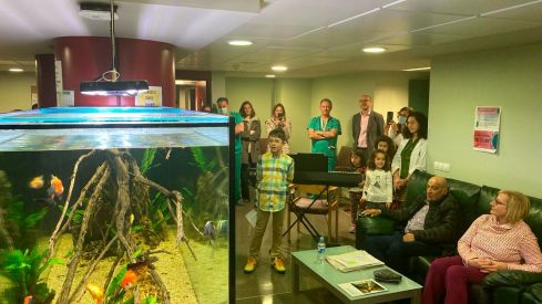 Acuario instalado en el CAULE