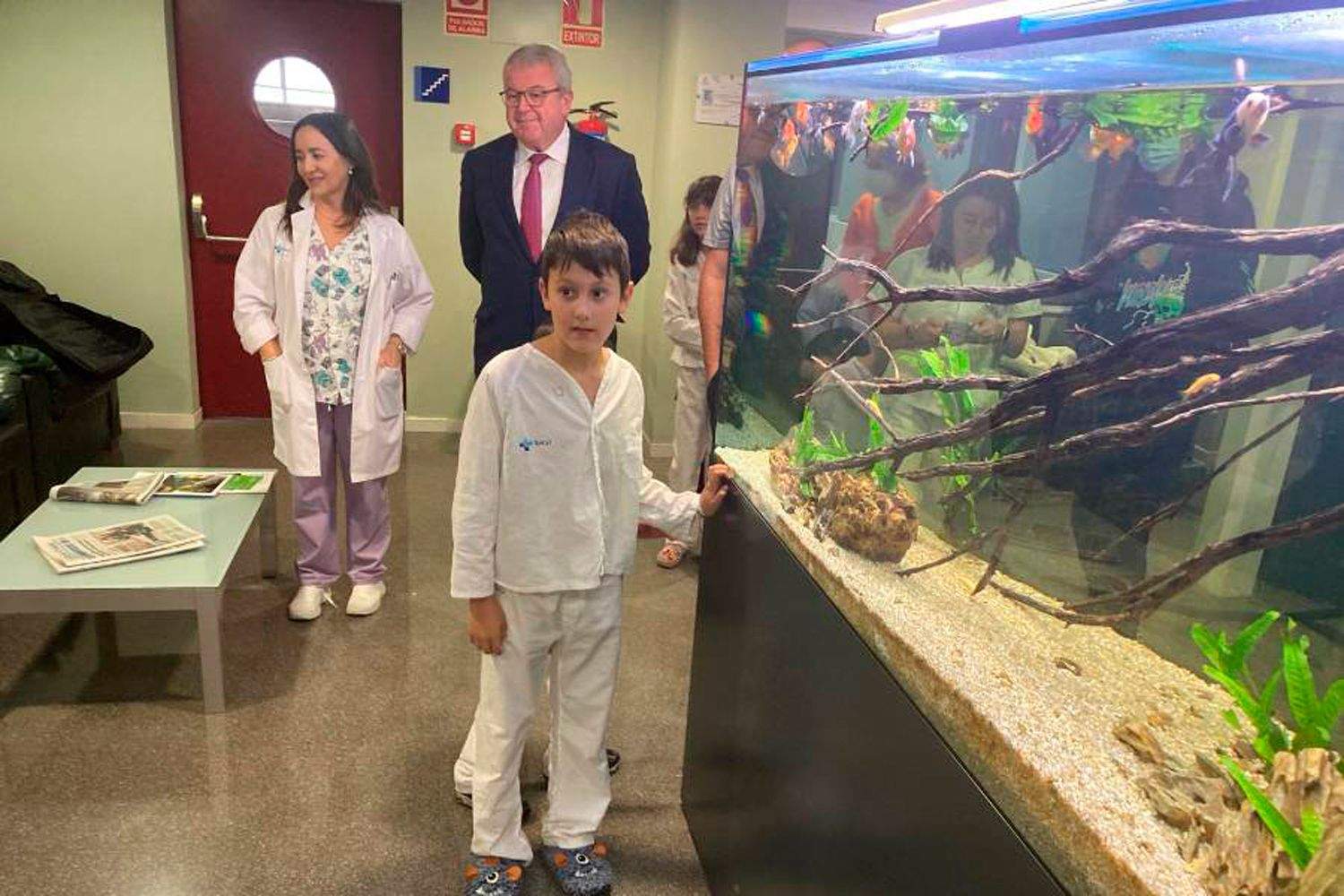 Acuario instalado en el CAULE Acuario instalado en el CAULE