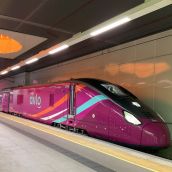 Un Avlo en pruebas atraviesa por primera vez la Cordillera Cantábrica a través de la Variante de Pajares