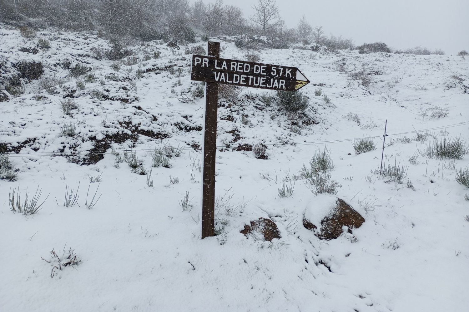 Activación de medidas preventivas en Ferreras del Puerto (León) ante fuertes nevadas