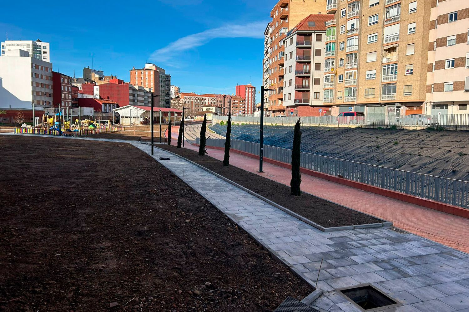 Entorno de la estación de Matallana al finalizar las obras