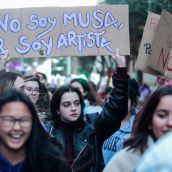 Manifestación del Día de la Mujer en León en 2023