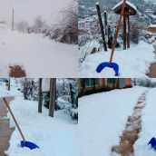 Nieve en Ferreras del Puerto (León)