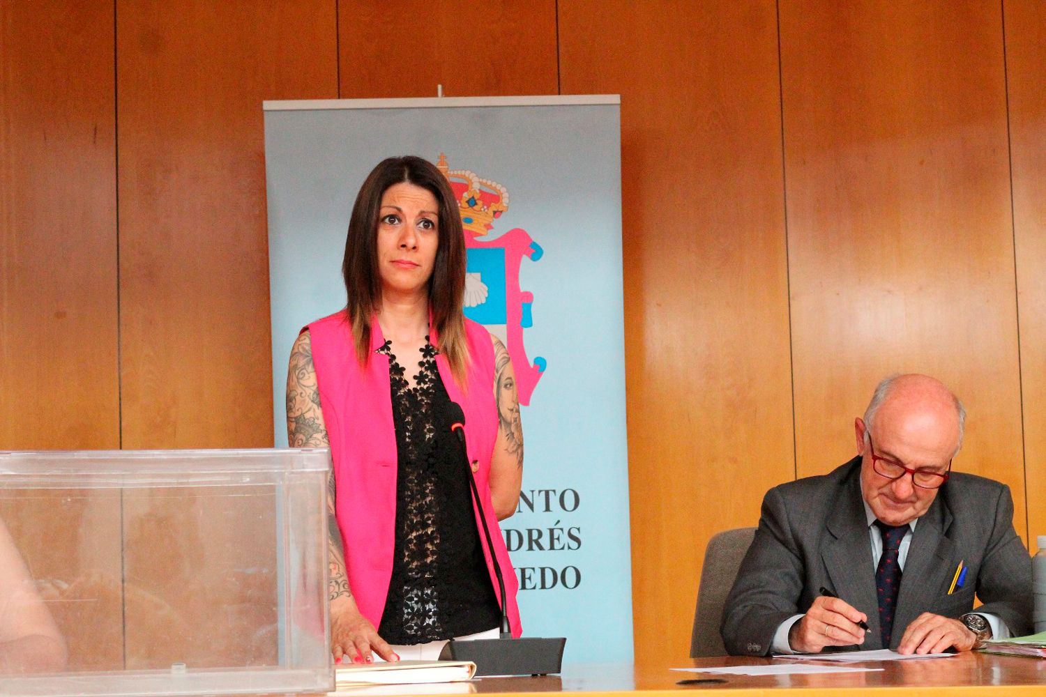 Eva Pérez Valbuena, presidenta de la Junta Vecinal de San Andrés del Rabanedo | Foto: Isaac Llamazares