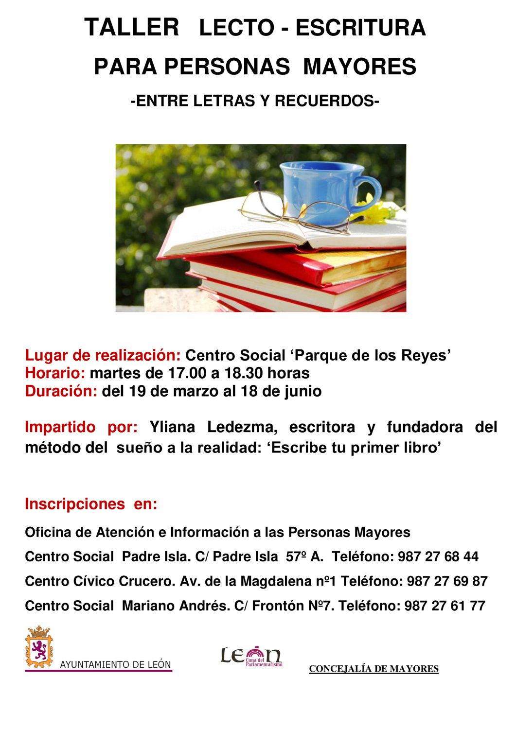 Cartel taller lectoescritura