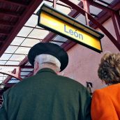 Estación de Matallana de León cuando aún recibía trenes 