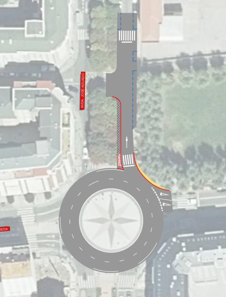 Obras avenida José Aguado en León Obras avenida José Aguado en León