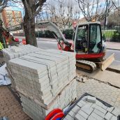 Obras de mejora de accesibilidad en la avenida José Aguado en León