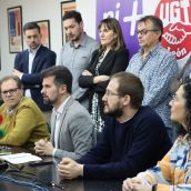El secretario general del PSOECyL se reúne con el comité de empresa del Centro Estrada