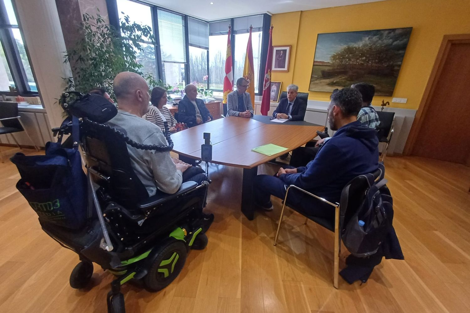 Reunión del Eduardo Diego con el colectivo de ELA