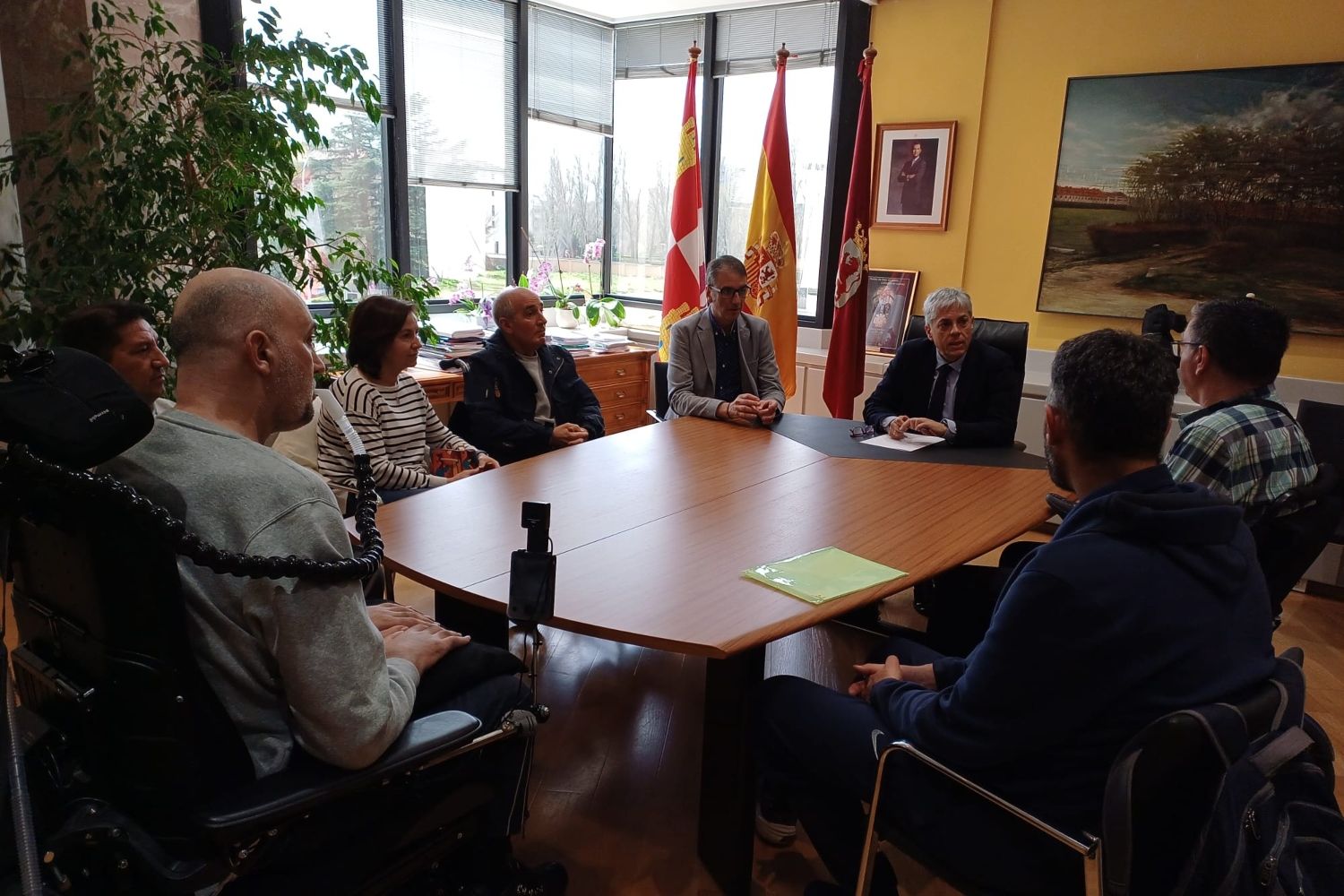 Reunión del Eduardo Diego con el colectivo de ELA