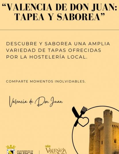 Cartel Ruta de la Tapa Valencia De Don Juan