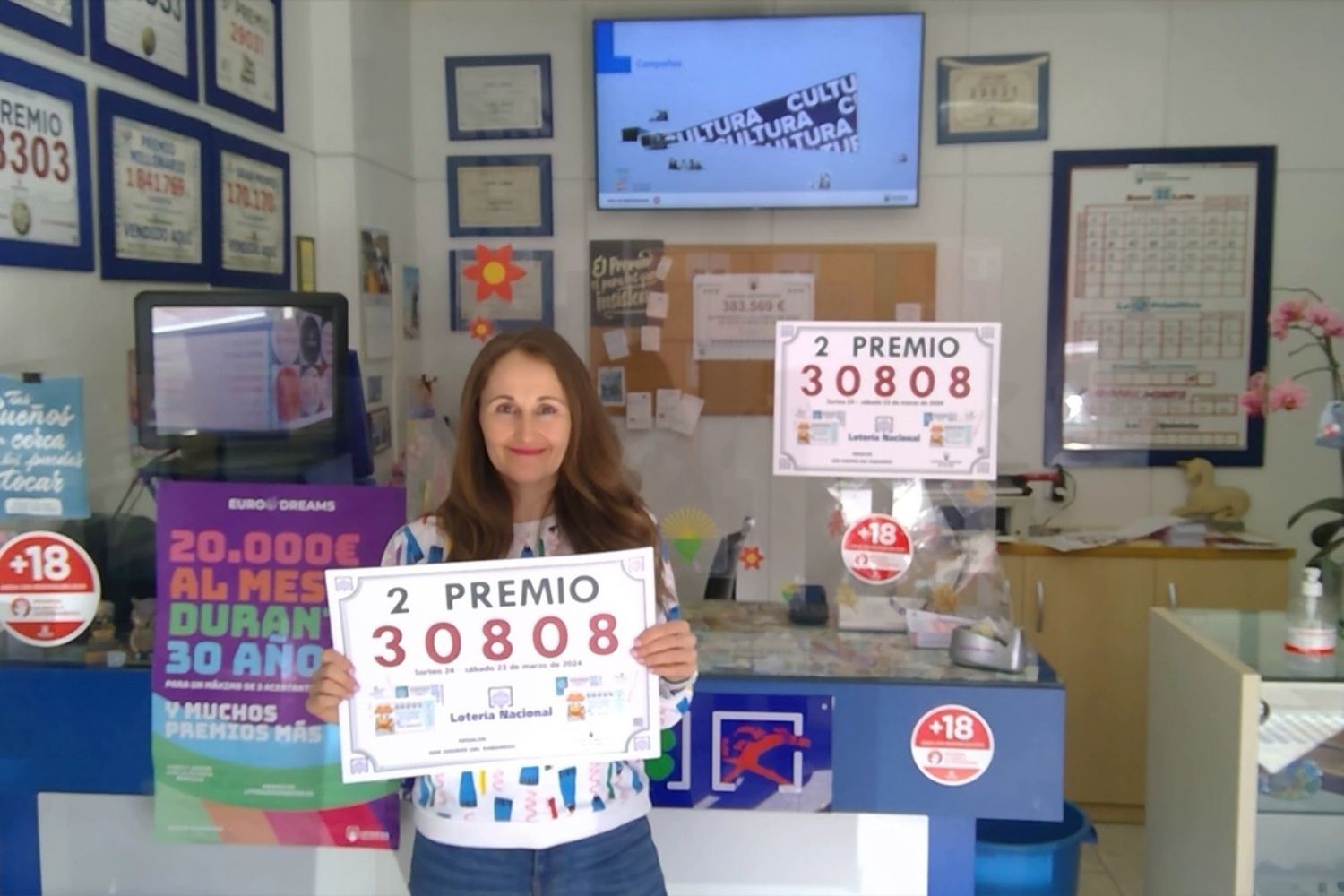 El sorteo extraordinario del Día del Padre de la Lotería Nacional deja 25.000 euros en San Andrés (León)