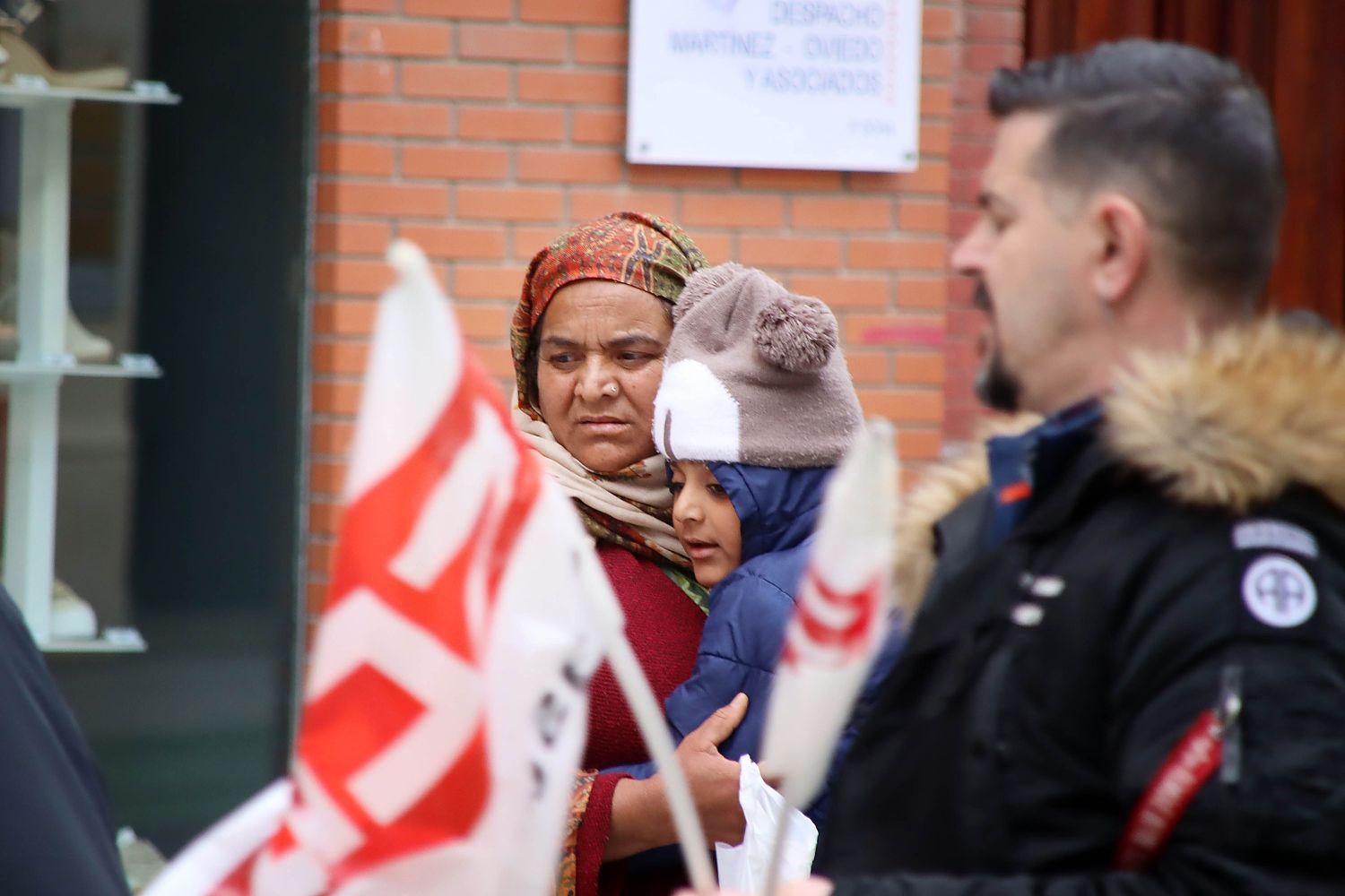 Concentración de trabajadores del Centro Estrada | Peio García / ICAL