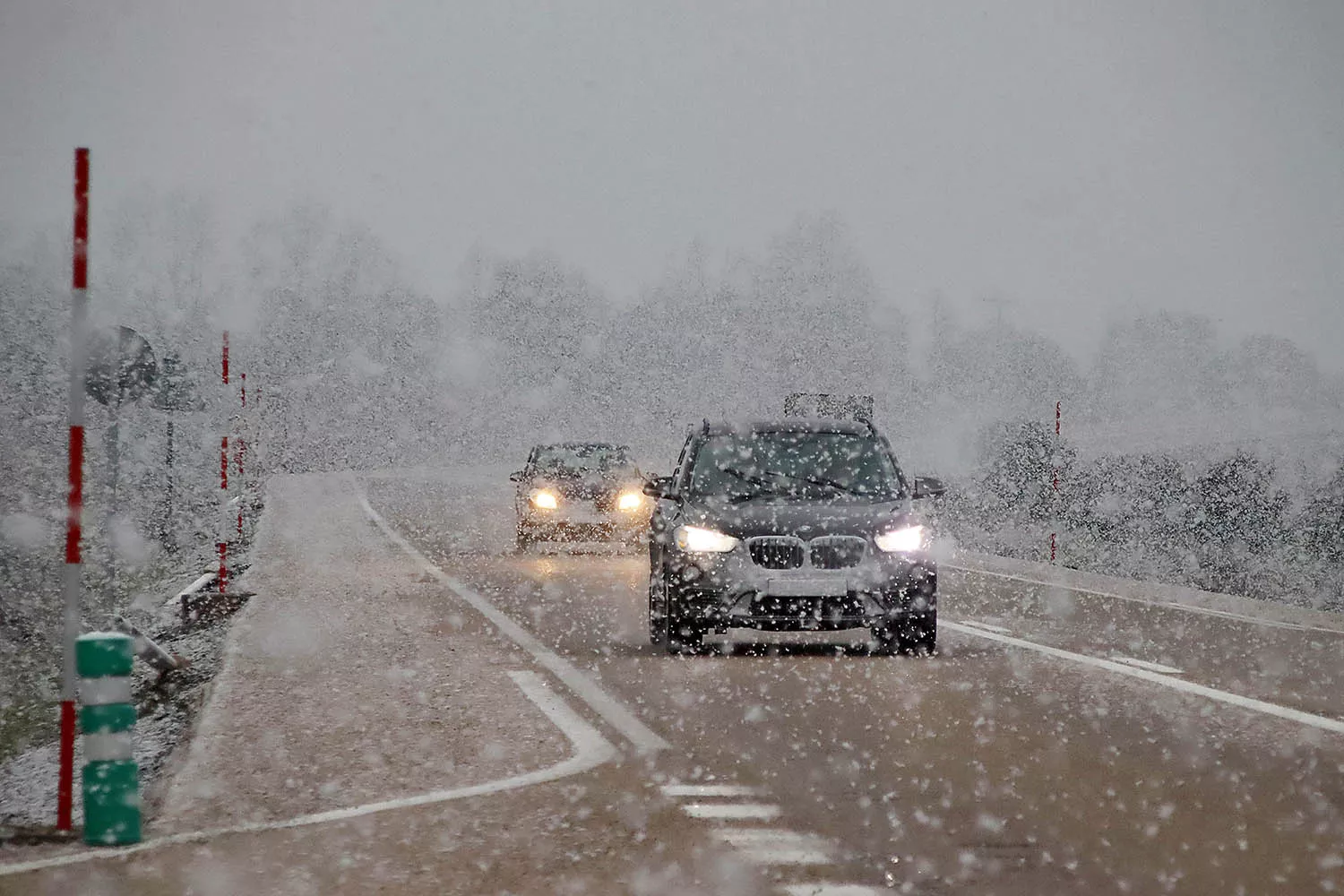 Nieve en las carreteras