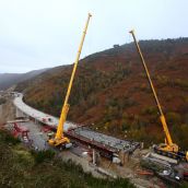 Obras reconstrucción del viaducto O Castro (León) de la autovía A5 en sentido Madrid | César Sánchez / ICAL Obras reconstrucción del viaducto O Castro (León) de la autovía A5 en sentido Madrid | César Sánchez / ICAL