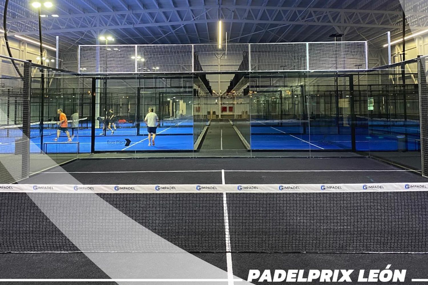 Parte de las instalación del club Padelprix Oalma León