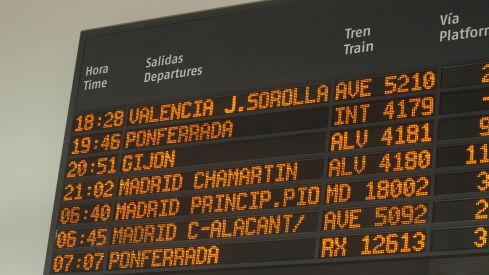 Primer viaje de la nueva línea de AVE León-Valencia