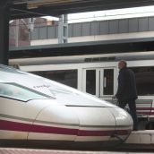 Imagen del primer viaje de la nueva línea de AVE León-Valencia