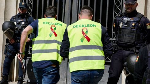 Tractorada convocada por Decaleón | Campillo / ICAL. Tractorada convocada por Decaleón | Campillo / ICAL.