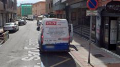 Carga y descarga en León