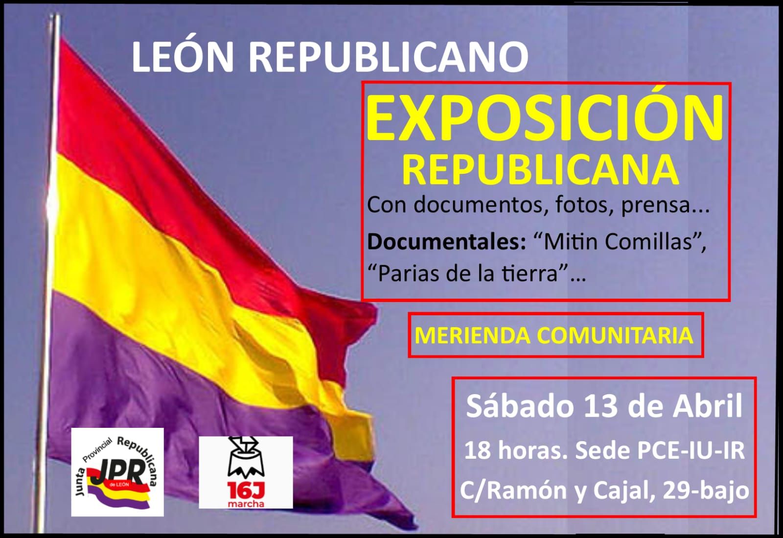 Cartel exposicion republicana leon