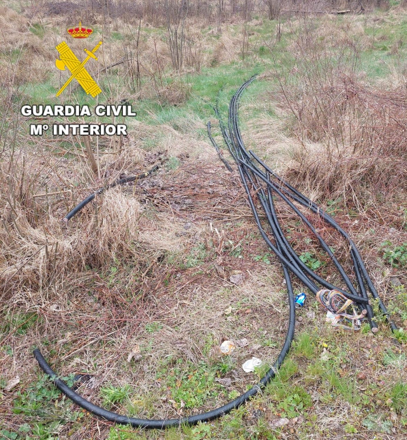 Tres detenidos por robo de cable telefónico en Quintanilla (León)