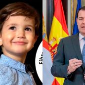 Mañueco lanza un mensaje de apoyo a Dario, el niño de La Pola de Gordón (León) que sufre FOP 