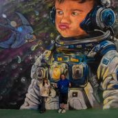 Un mural en La Pola de Gordón (León) da voz al pequeño Darío y a la lucha contra la Fibrodisplasia Osificante Progresiva