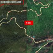 Cortes de tráfico para vehículos pesados por las obras de la N-625 en el Puerto de El Pontón (León) Cortes de tráfico para vehículos pesados por las obras de la N-625 en el Puerto de El Pontón (León)
