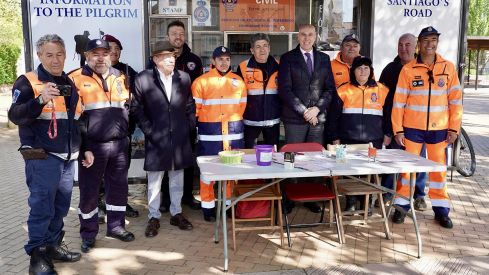 Apertura del punto de información del Camino de Santiago en Puente Castro 