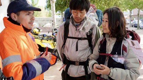 Apertura del punto de información del Camino de Santiago en Puente Castro 