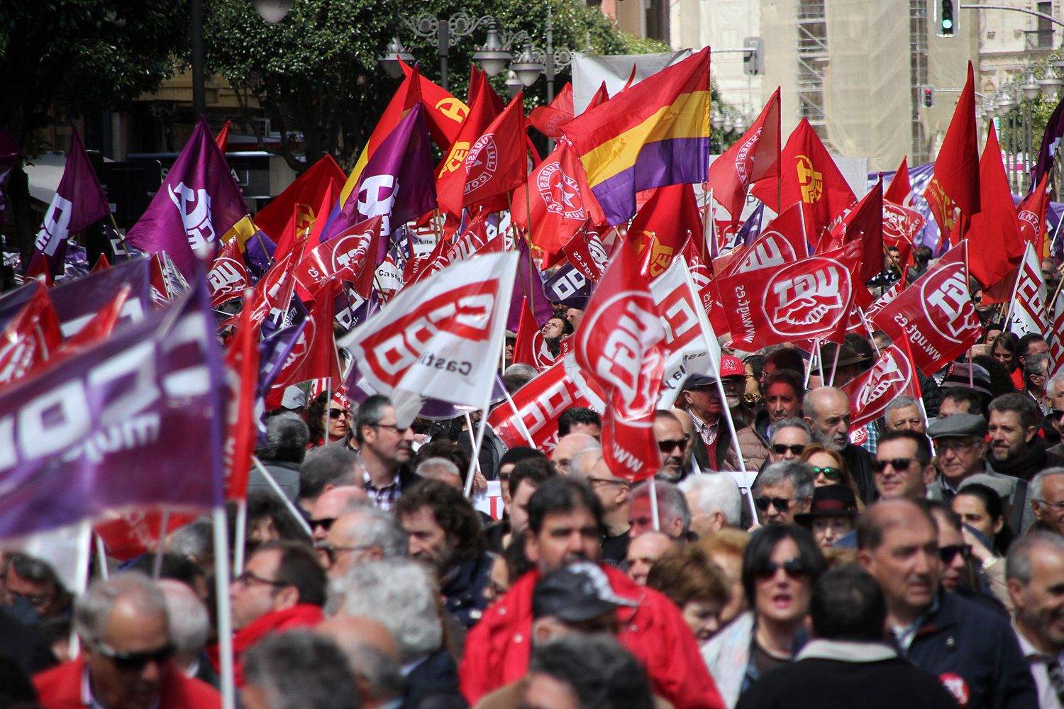 Manifestación del Día del Trabajador en León 