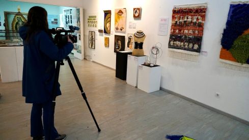 Inauguración de la exposición colectiva de los alumnos de la Escuela de Arte de León | Campillo / ICAL.