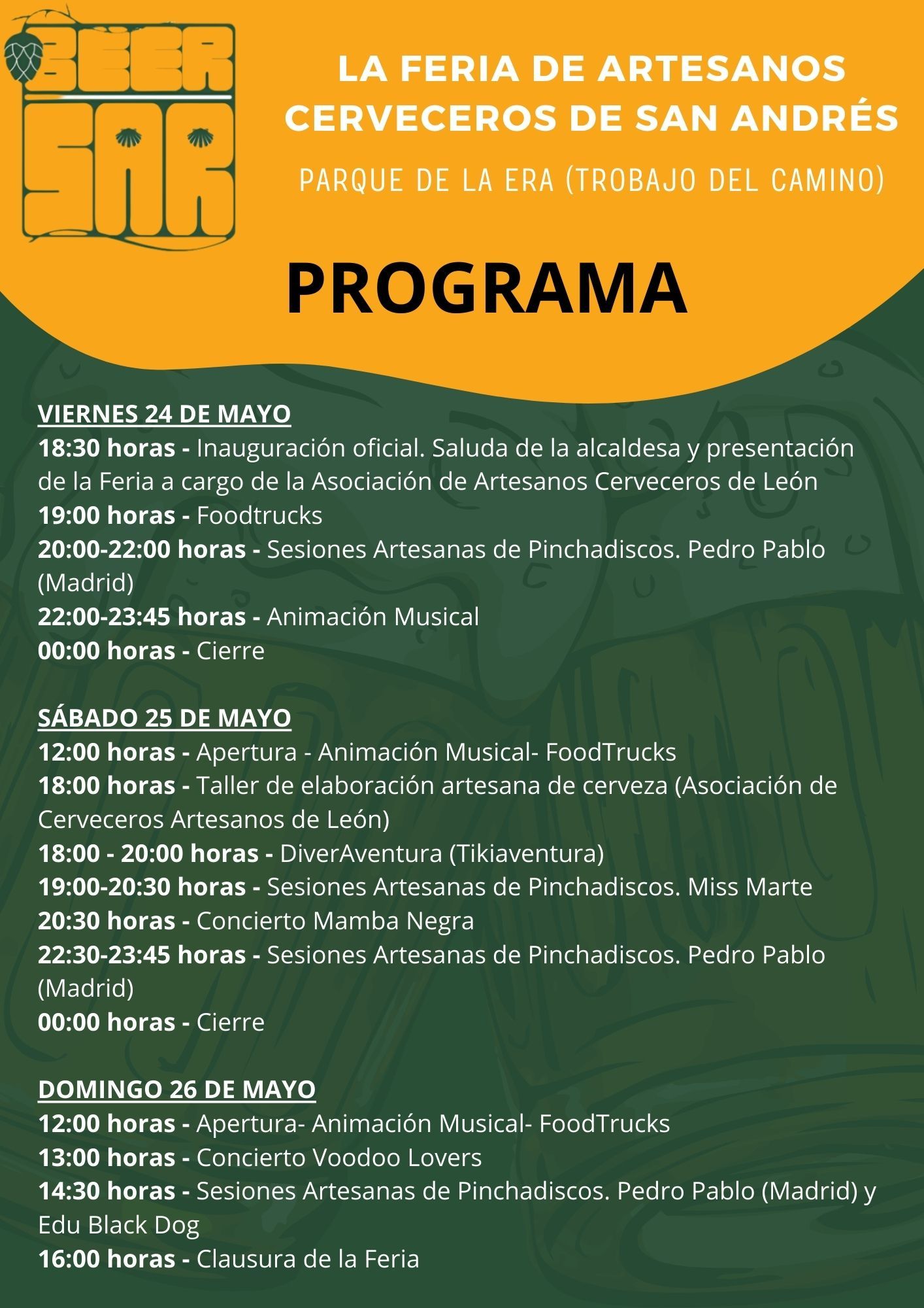 Programa Feria de Artesanos Cerveceros