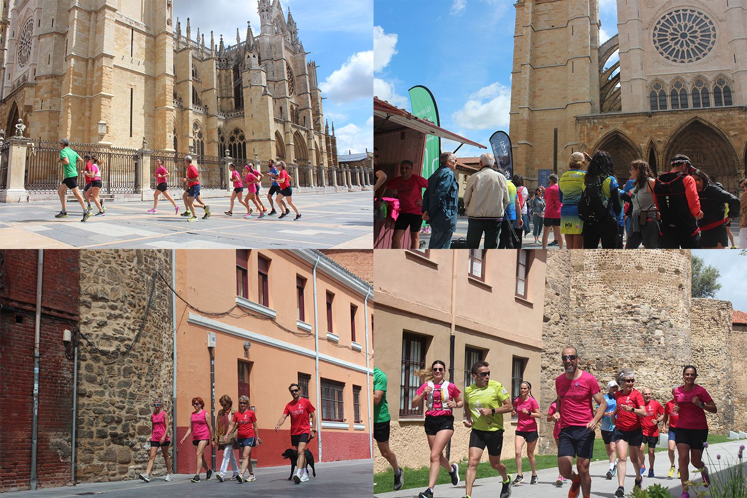 Unos 150 leoneses participaron 'durante seis horas' en carrera A Santiago contra el cáncer