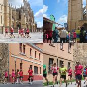 Unos 150 leoneses participaron 'durante seis horas' en carrera A Santiago contra el cáncer