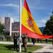 León celebra el Día de las Fuerzas Armadas con un izado de la bandera nacional León celebra el Día de las Fuerzas Armadas con un izado de la bandera nacional