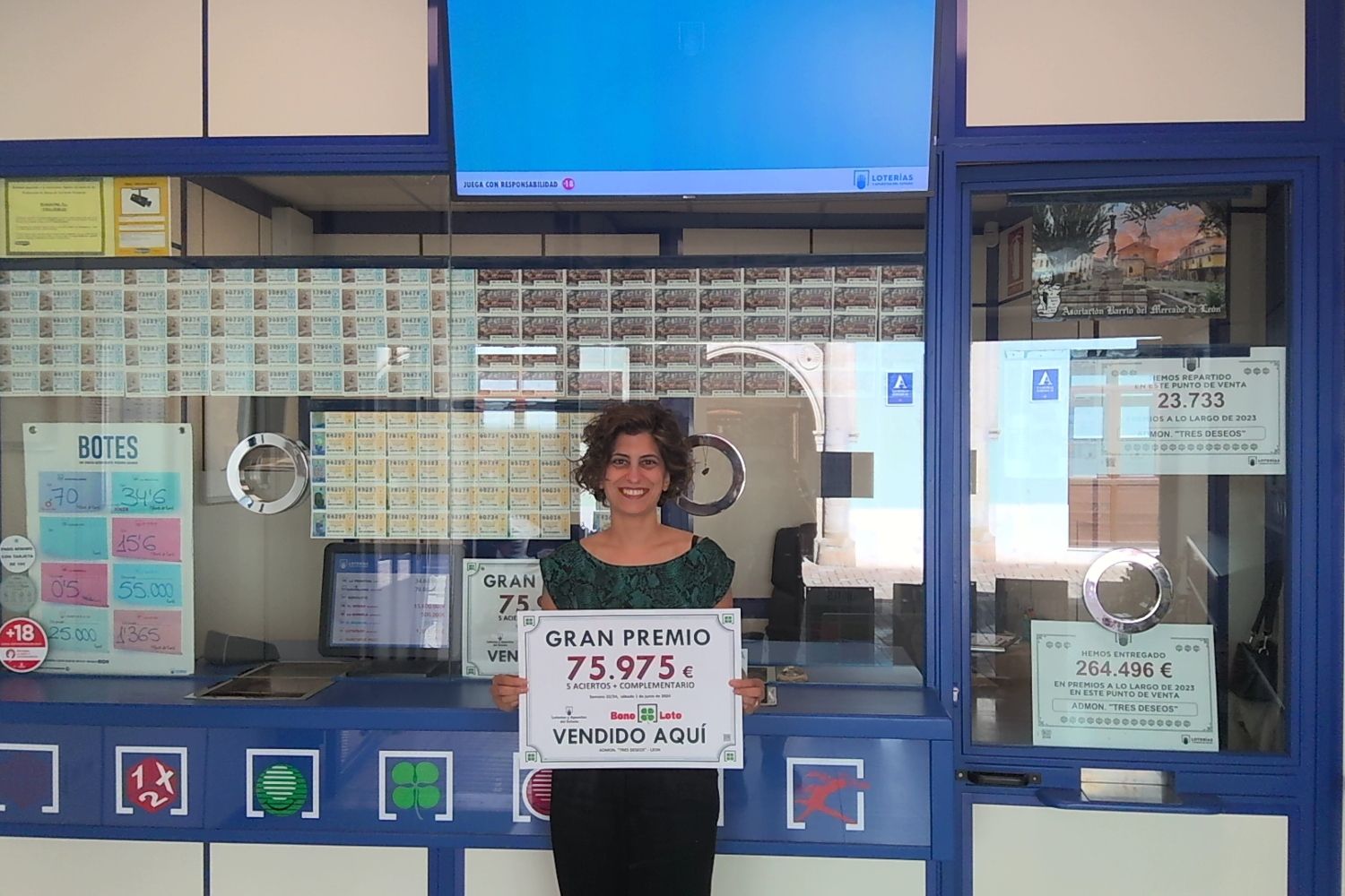 La Bonoloto deja un premio de  más de 75.000 euros en la ciudad de León