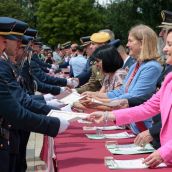 El Ayuntamiento de León nombra Hijos Adoptivos de la Ciudad a alumnos y profesores de la Academia Básica del Aire de La Virgen del Camino