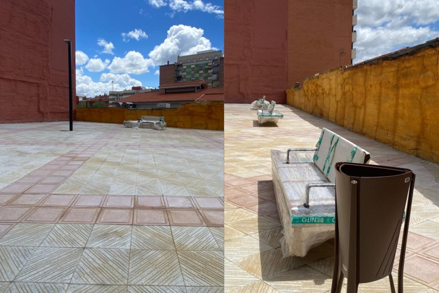 UPL pide al Ayuntamiento de León una mejora del aspecto del triángulo recientemente asfaltado en la calle Federico Echevarría