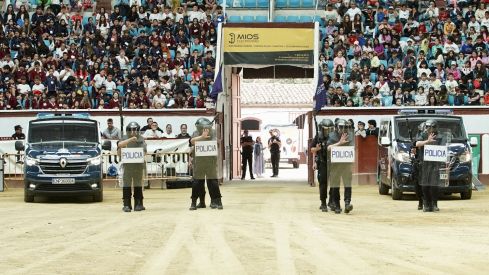 Exhibición de medios policiales en la plaza de toros de León | Campillo / ICAL Exhibición de medios policiales en la plaza de toros de León | Campillo / ICAL