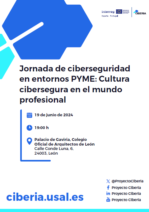 Cartel Jornada ciberseguridad pymes leon