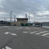 Fotografía proyecto rotonda junto a la Estación de tren de León