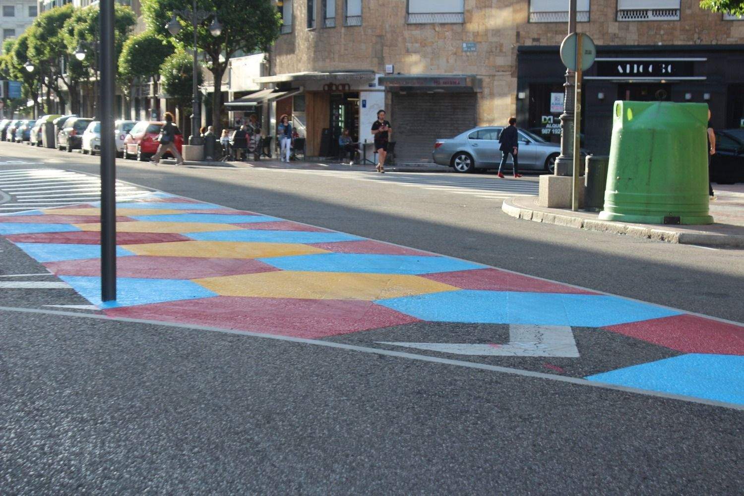 Nuevo cebreado calle San Agustín Nuevo cebreado calle San Agustín