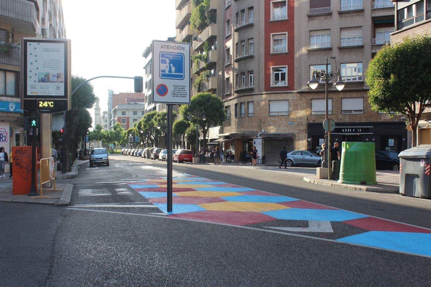 Nuevo cebreado calle San Agustín Nuevo cebreado calle San Agustín