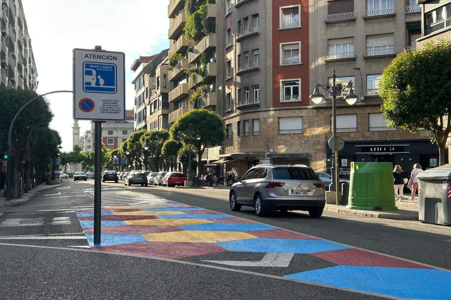 Nuevo cebreado calle San Agustín Nuevo cebreado calle San Agustín